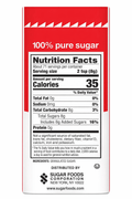 N’Joy granulated sugar canisters packaging with nutrition facts for 100% pure sugar.