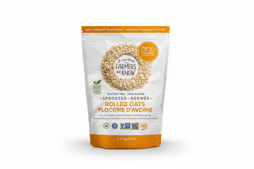 One Degree Organic Foods gluten free sprouted rolled oats 2.27kg bag featuring wholesome nutrition and quality.