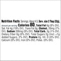 Kraft pimento cream cheese spread nutrition facts label, serving size 2 tbsp, 80 calories, 6g total fat per serving.
