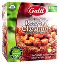Galil Organic Roasted Chestnuts 6-pack, shelled ready to eat snack, gluten free, nutritious and all natural.