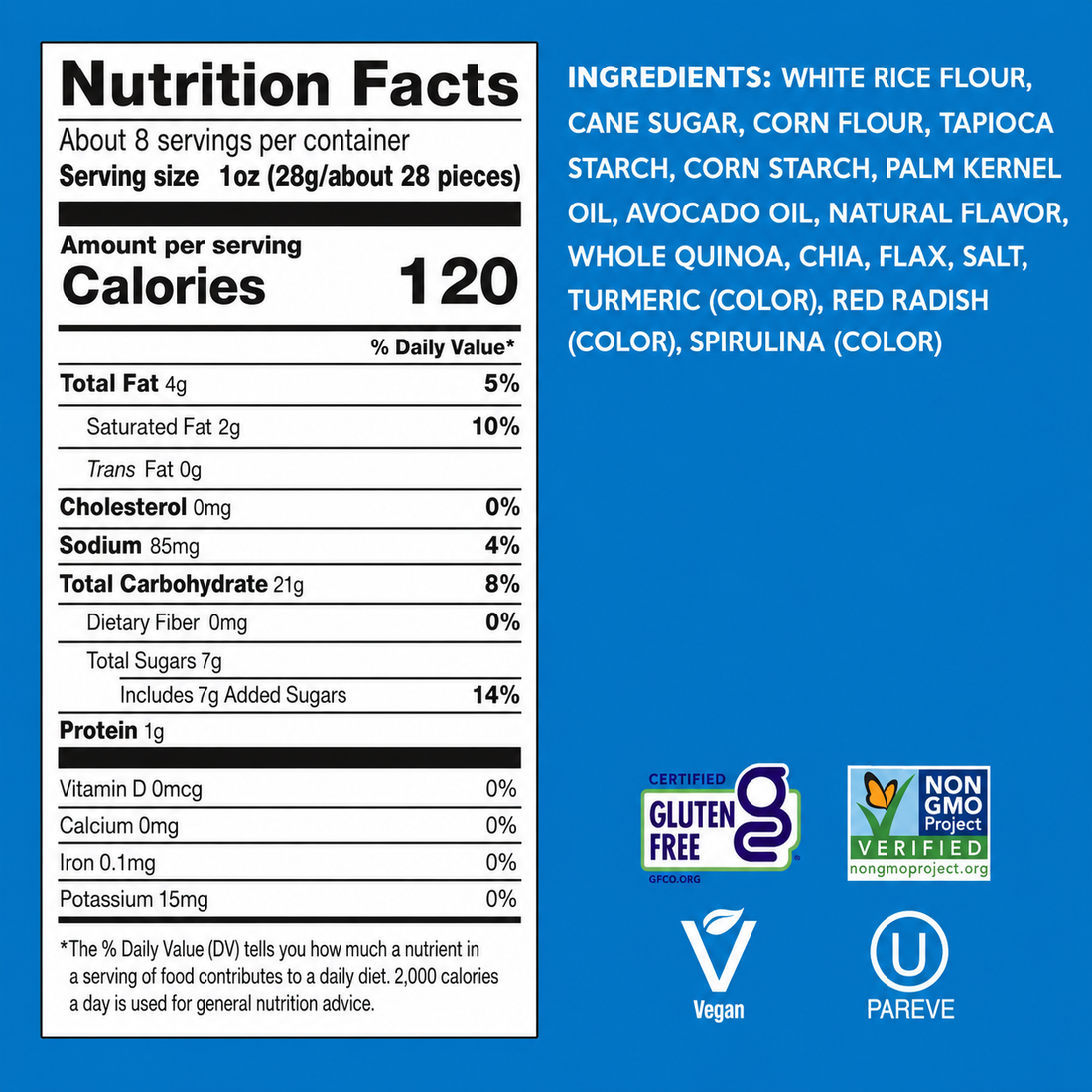 Drizzilicious Birthday Cake Mini Rice Cakes 8oz – Gluten Free, Vegan, Non-GMO Snack with Quinoa, Chia & Flax, 90 Calories