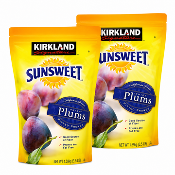 2 Pack | Kirkland Signature Sunsweet Whole Dried Plums, 3.5 lbs