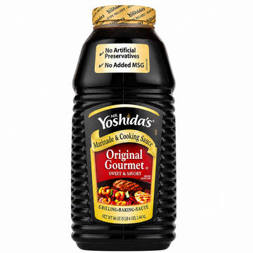 Mr. Yoshida’s Original Gourmet Sauce 86 oz – Japanese Marinade, Teriyaki & BBQ Glaze for Chicken, Beef, Seafood & Vegetables