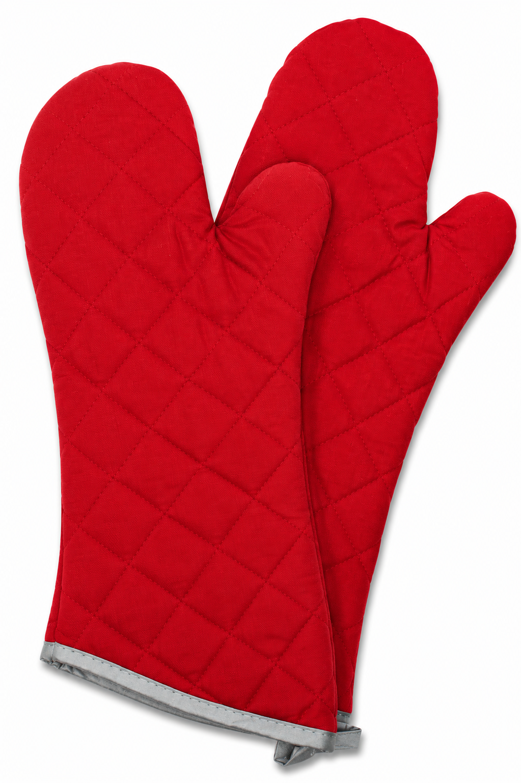 Flame retardant oven mitts 2-pack by Nouvelle Legende with quilted design for heat protection.