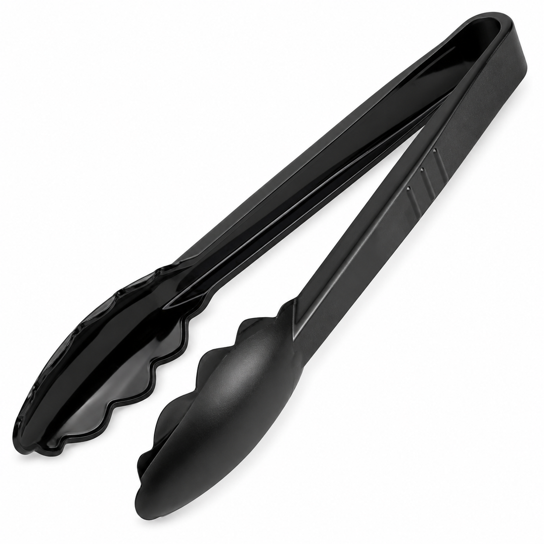 Polycarbonate serving tongs by Winco, 9-inch food tongs, durable and lightweight for food service.