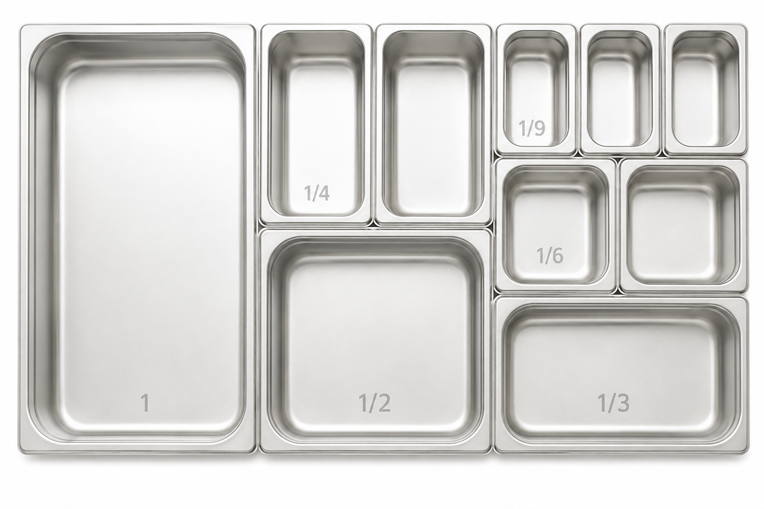6 inch stainless steel steam table pan by Winco, perfect for commercial kitchens and buffet service.