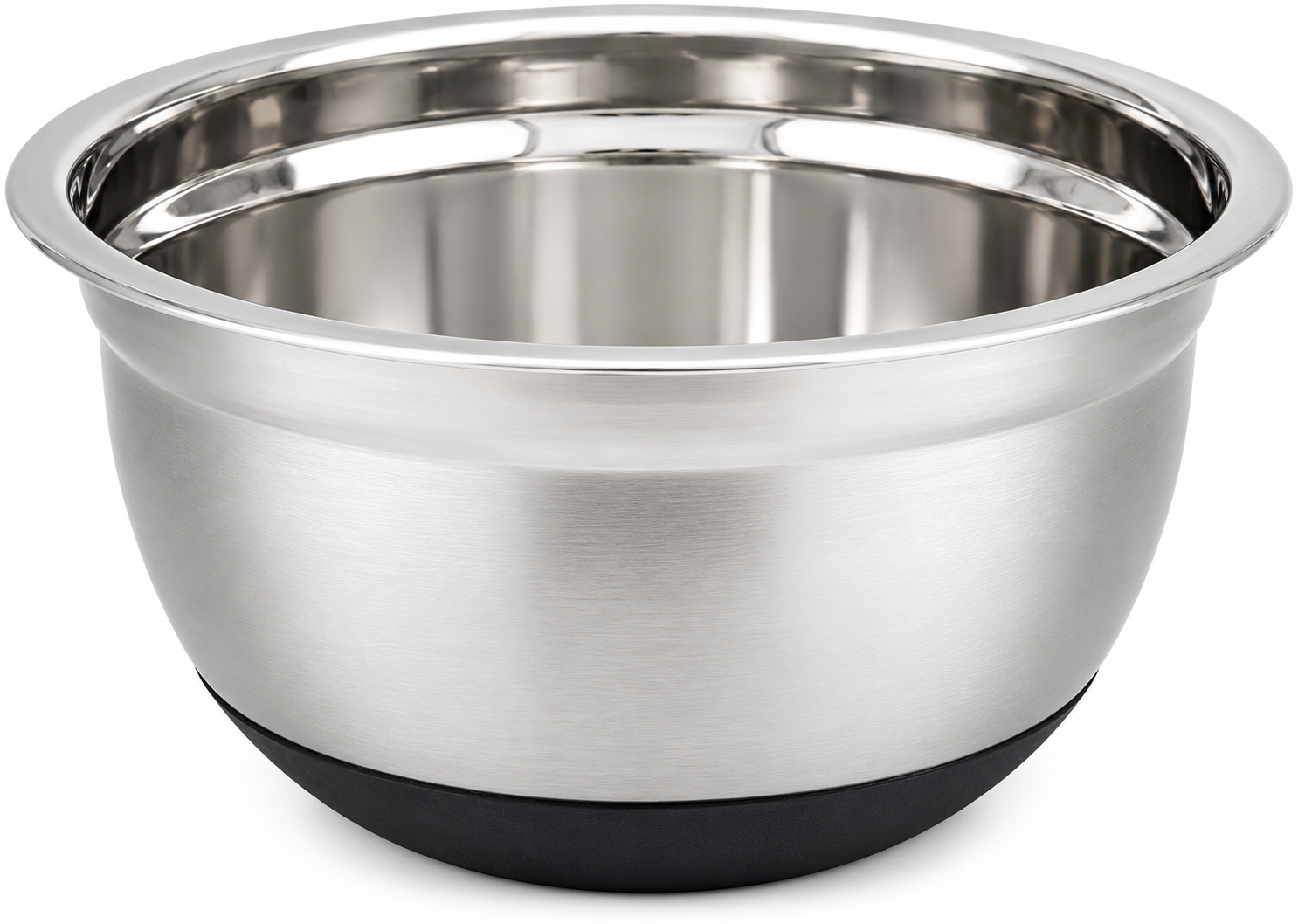 Winco Heavy-Duty Stainless Steel Mixing Bowl 13 Quart for commercial kitchen preparation.