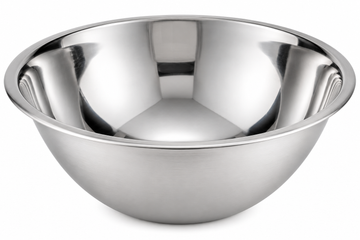 Winco 8 quart stainless steel mixing bowl, ideal for cooking and food preparation.