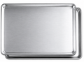 New Star Foodservice heavy duty aluminum sheet pans, 2-pack, 15 x 21 inch, ideal for baking and cooking.