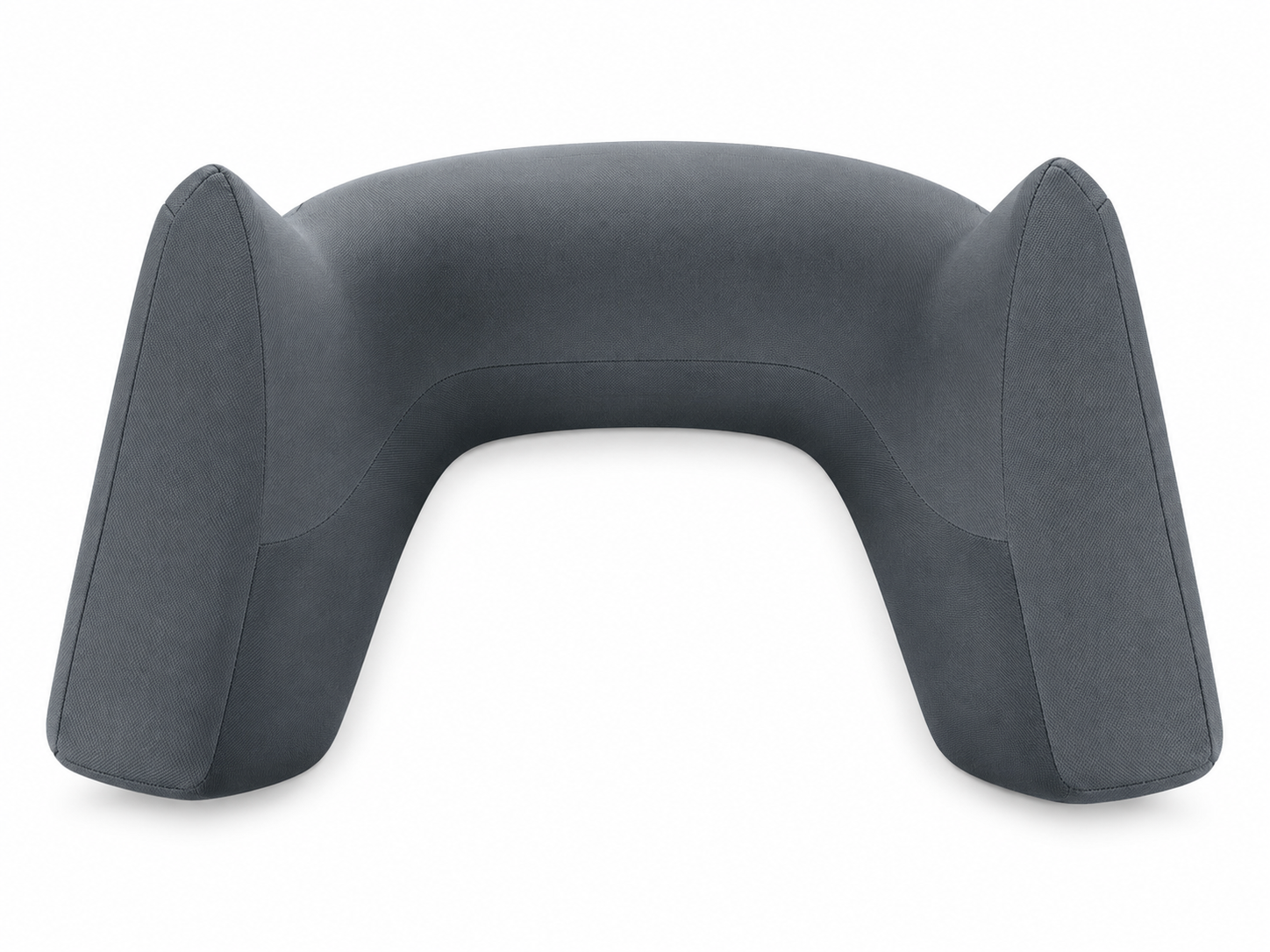 Reading Pillow for Bed Memory Foam Lap Desk, Grey, 21.7 in, ergonomic and comfortable design for reading and working.