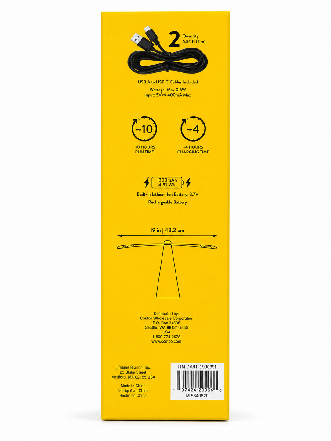 Set of 2 bug repelling fans displayed on a patio table with food, ideal for outdoor gatherings.