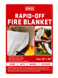 Fire blanket for home by ZPACK Rapid-Off, 2-pack, 40