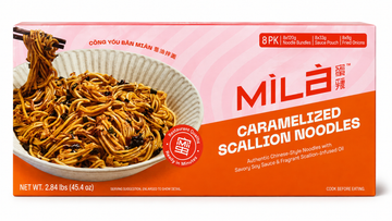 Caramelized Scallion Noodles 8-Pack | MiLa Chinese Style Noodles