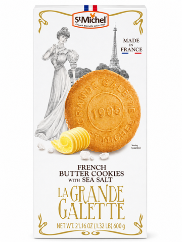 St Michel French Butter Cookies with Sea Salt 21.16 oz