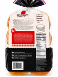 Brioche Burger Buns 12 Count pack from La Boulangère featuring a nutritious label and no artificial flavors.