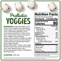 Nutrition facts for Mango Peach Probiotic Yoggies 25.3 oz with ingredients and serving details.