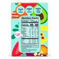 Amara Organic Smoothie Melts Mango Carrot 4 oz nutrition facts packaging with vibrant illustrations.