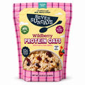 Wildberry Protein Oats 32 oz package from Seven Sundays featuring gluten-free oats, real berries, and 10g protein.