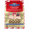 Ghirardelli Peppermint Bark Chocolates limited edition collection featuring festive packaging and delicious bark squares.