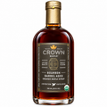 Crown Maple Bourbon Barrel Aged Maple Syrup 25 fl oz bottle with artisan label and robust flavor.