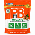 PBfit Organic Peanut Butter Powder 30 oz package with nutritional information and award-winning taste.