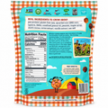 Back of Seven Sundays PB Puffs Chocolate Peanut Butter cereal bag with nutrition facts and ingredients.
