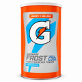 Gatorade Glacier Freeze Powder container, makes 9 gallons of refreshing sports drink mix.