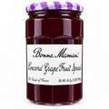 Bonne Maman Concord Grape Fruit Spread 34.5 oz jar with purple checkered lid, made in France.