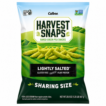 Calbee Harvest Snaps Green Pea Snacks, Salted, 20 oz