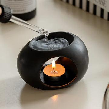 Ceramic Candle Heating Oil Burner – Essential Oil & Aromatherapy Incense Holder