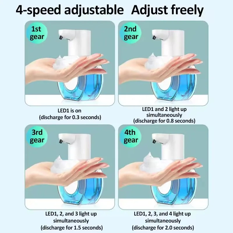 Automatic Soap Dispenser – Touchless USB Rechargeable Foam & Gel Dispenser