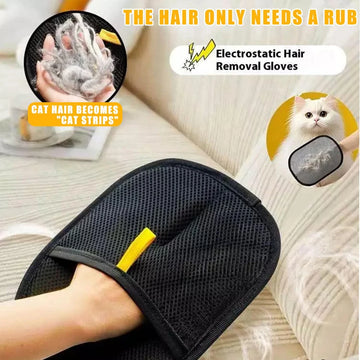 Pet Grooming Gloves – Double-Sided Pet Hair Removal Tool