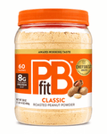 PBfit Peanut Butter Powder 30oz jar, high protein peanut butter powder with 8g protein, 60 calories, gluten-free.