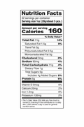 Nutrition facts for Signature's cashew almond pumpkin seed snack, highlighting calories and nutrients per serving.