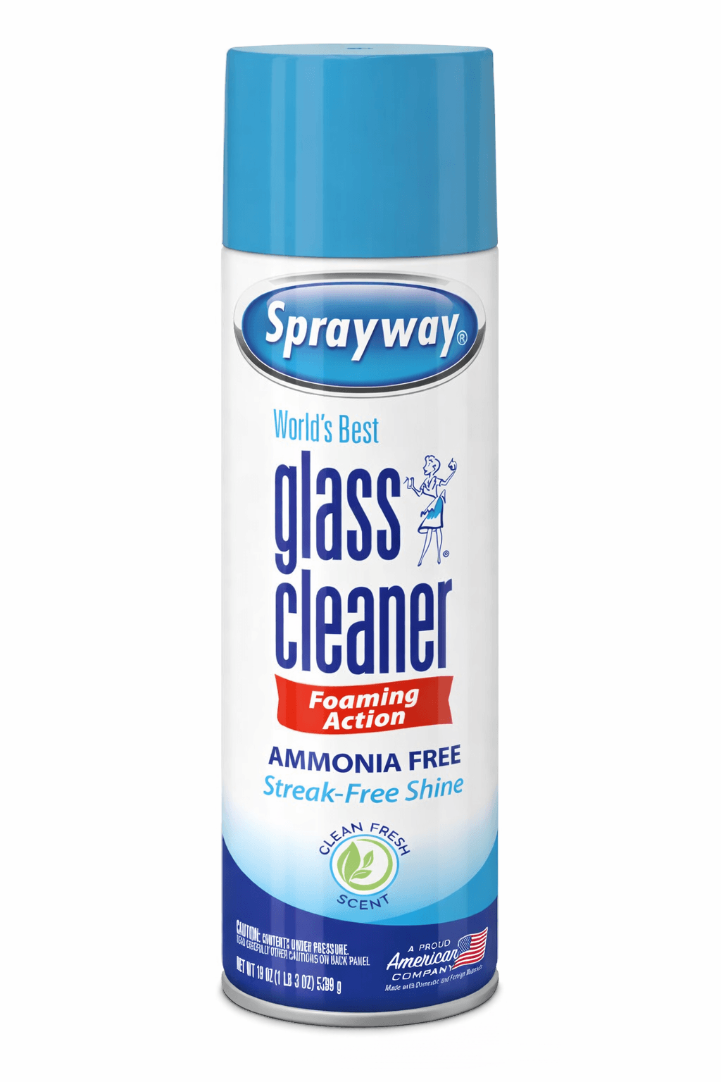Sprayway Glass Cleaner value pack with 4 cans, ammonia-free streak-free glass cleaner for cleaning surfaces.